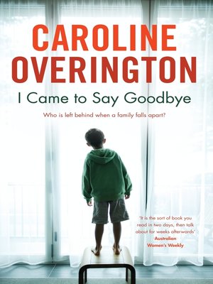 cover image of I Came to Say Goodbye